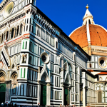 Florence Cathedral (Exterior)**

"The Florence Cathedral, also known as Santa Maria del Fiore, showcasing Brunelleschi's Dome and Giotto's Campanile under a sunny sky, exterior view, cityscape, Renaissance architecture, perfect anatomy, natural proportions, appropriate attire, safe for work, professional photography, high quality."

**