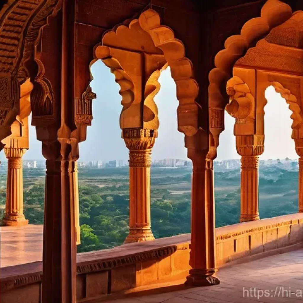 건축 사진 촬영 기법 - **Golden Hour Grandeur of a Historic Fortress:**
    An architectural photograph captured during the...