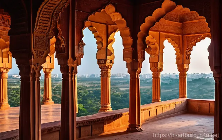 건축 사진 촬영 기법 - **Golden Hour Grandeur of a Historic Fortress:**
    An architectural photograph captured during the...